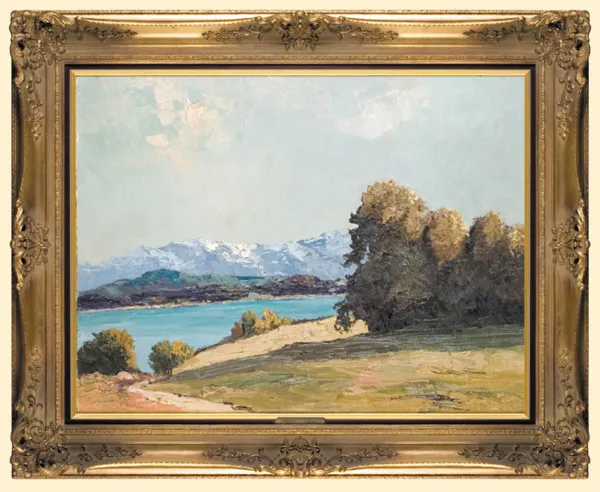Georg Arnold, WIDOK ZNAD STARNBERGSEE, lata 50. XX w.