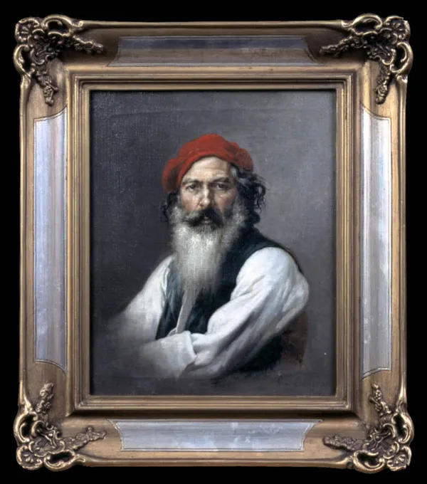 VINCENZO BUSCIOLANO, Neapolitańczyk w czerwonym berecie, 1910