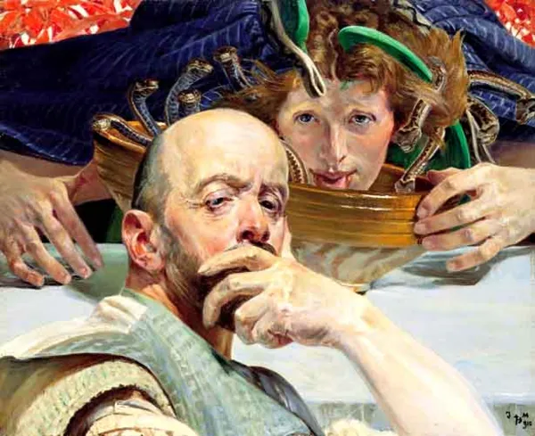 Jacek Malczewski, Autoportret z Erynią