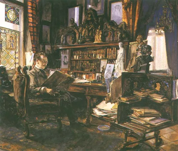 Richard Lindmar, W gabinecie