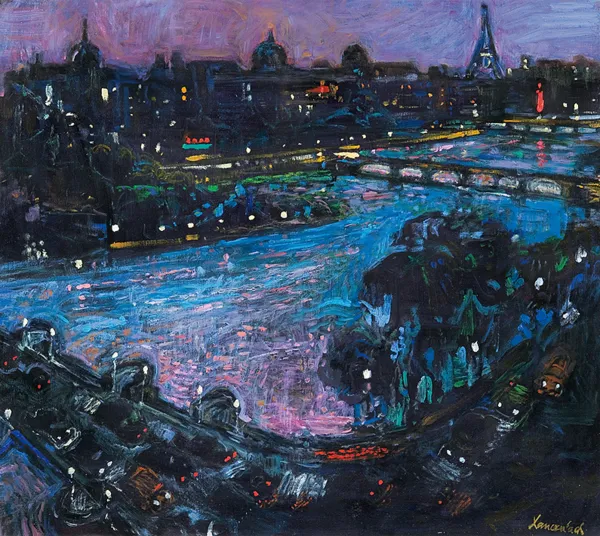 Jan Szancenbach, PEJZAŻ NOCNY Z PARYŻA, 1997 