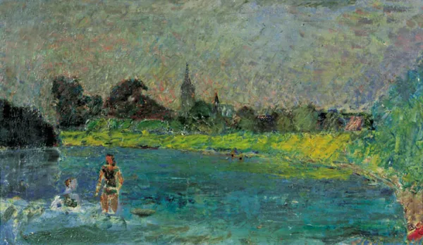 Stanisław Szczepański, Kąpiel w rzece, 1932