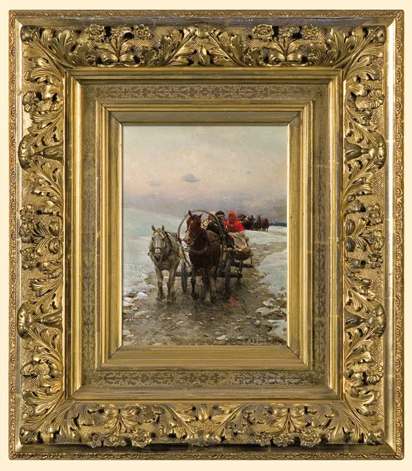 Alfred Wierusz-Kowalski, W DRODZE, ok. 1900