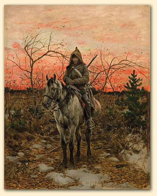 Alfred Wierusz-Kowalski, NA STANOWISKU, ok. 1880