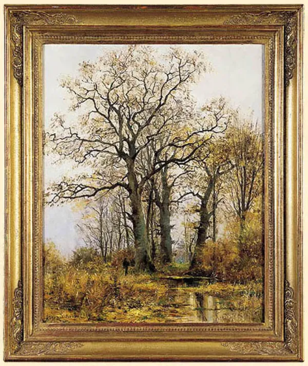 Franz Schreyer, MYŚLIWY W LESIE, 1888 (?)