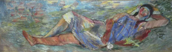 Jan Cybis, Odpoczynek na trawie