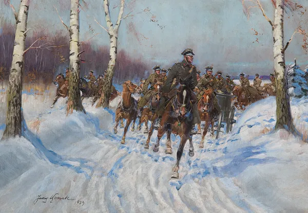 Jerzy Kossak, ARTYLERIA KONNA, 1939