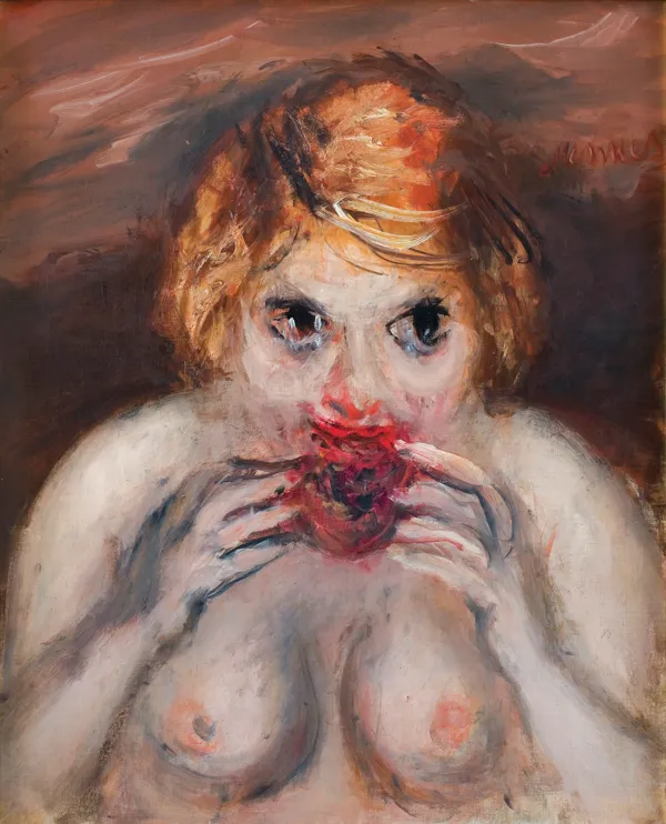 Zygmunt Menkes, KOBIETA JEDZĄCA OWOC GRANATU, przed 1939