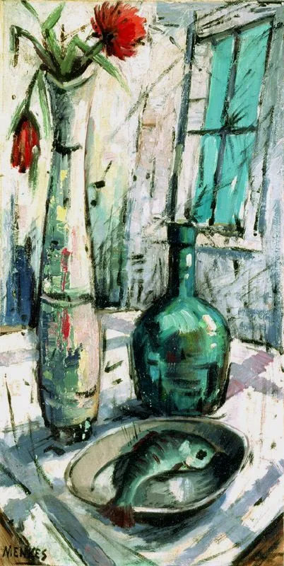 Zygmunt Menkes, Martwa natura z zieloną butelką, po 1960