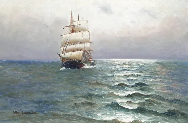 Alfred Jensen, Żaglowiec 