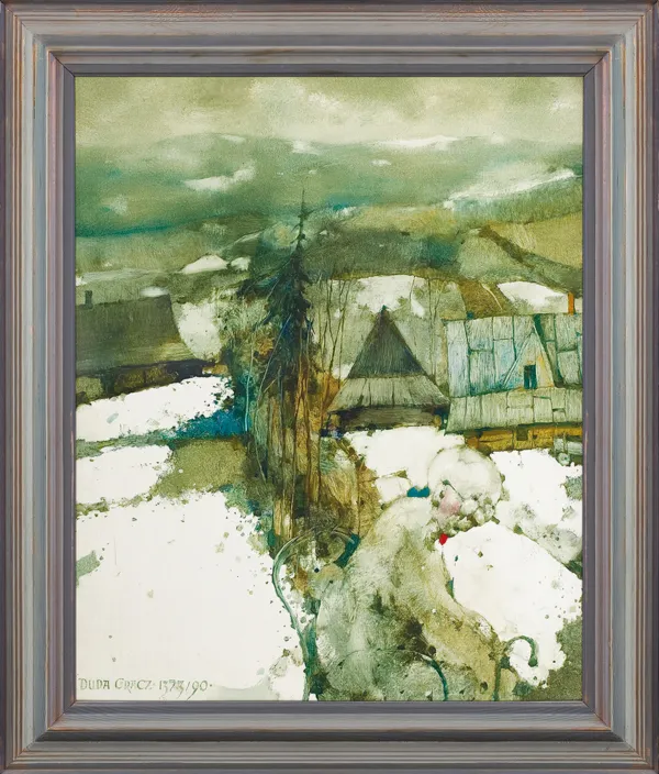 Jerzy Duda Gracz, POETYKA WSI BRZEGI 4 - OBRAZ 1373, 1990