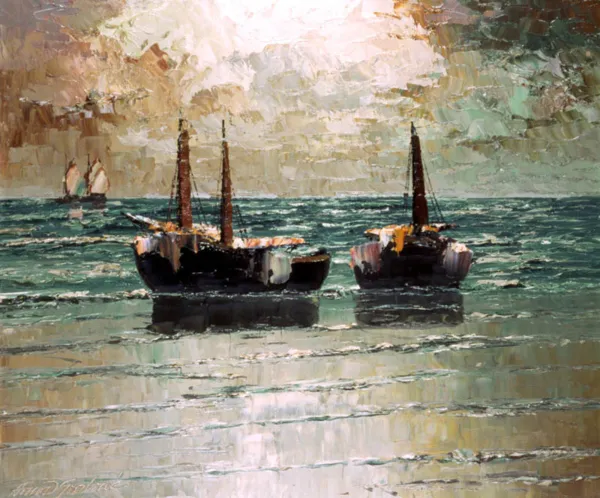 Georg Arnold, Kutry na morzu, po 1945