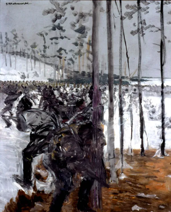 Jacek Malczewski, Powstańcy w boju, ok. 1900