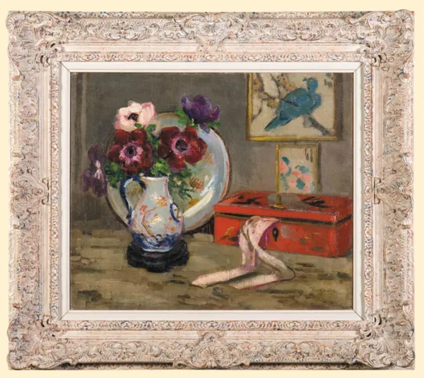 Józef Pankiewicz, MARTWA NAT. Z LAKOWĄ SZKATUŁKĄ, ok. 1908