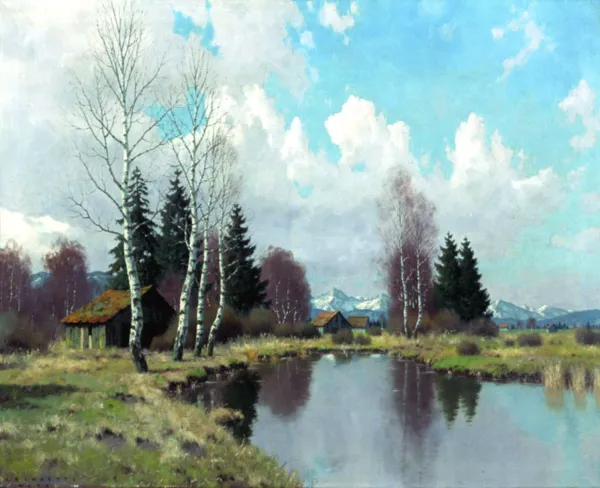 Carl Schaette, 13. Pejzaż podgórski, ok. 1930