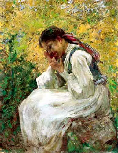 Alfred Wierusz-Kowalski, Dziewczyna w zieleni