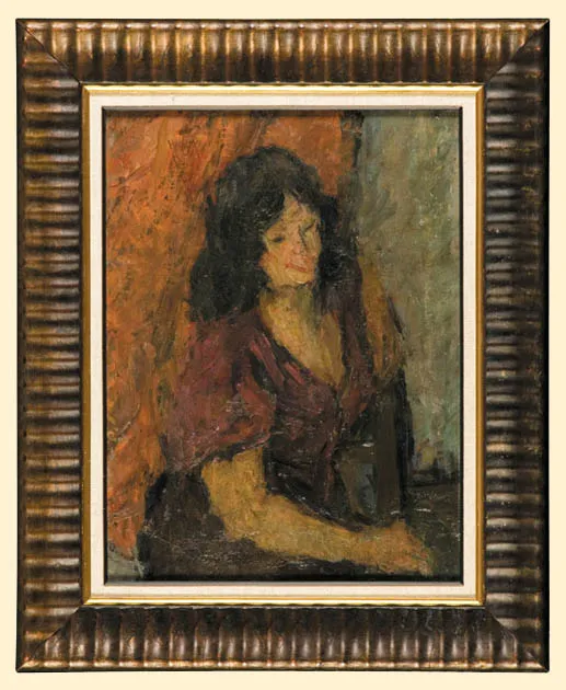 Eugeniusz Eibisch, Portret kobiety, ok. 1960