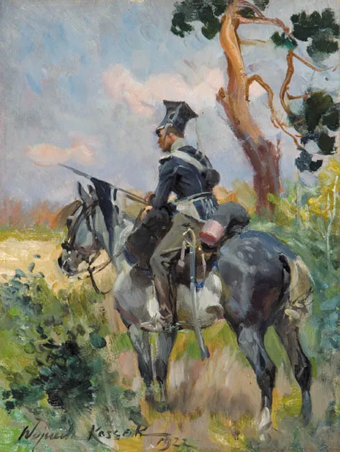 Wojciech Kossak, NA CZATACH, 1922