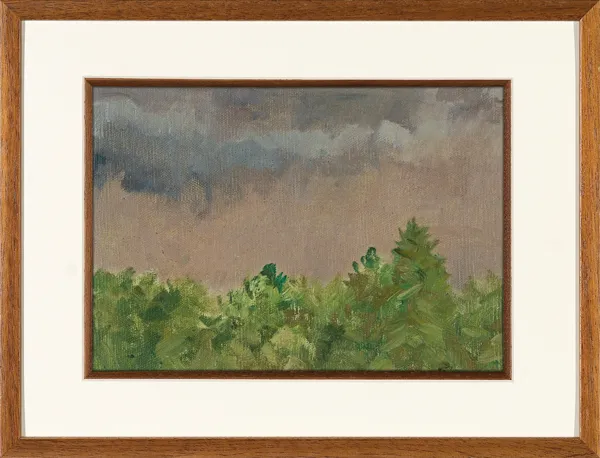 Michał Gorstkin Wywiórski, ZIELONE ZAROŚLA POD SZARYM NIEBEM, 1895-1915