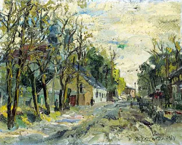 Włodzimierz Zakrzewski, Ulica w Warce, 1964