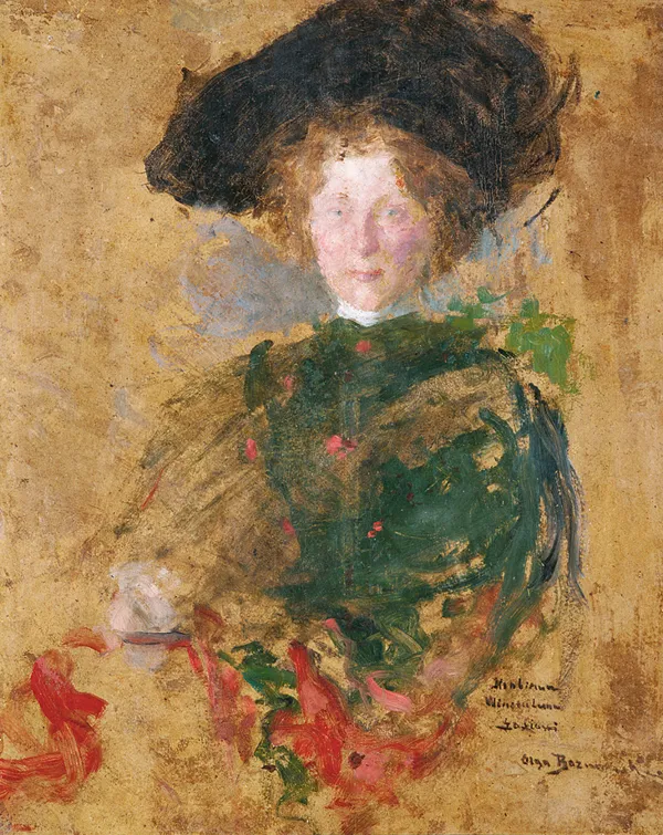 Olga Boznańska, Portret kobiety w kapeluszu