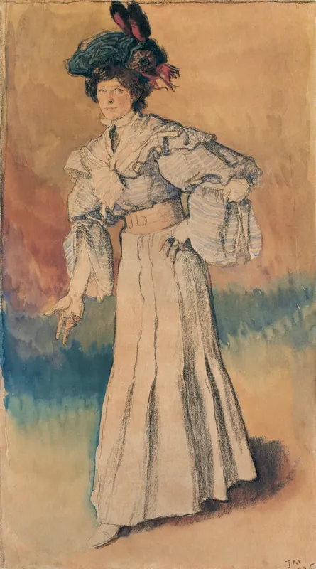 Józef Mehoffer, PORTRET JADWIGI, ŻONY ARTYSTY, 1905