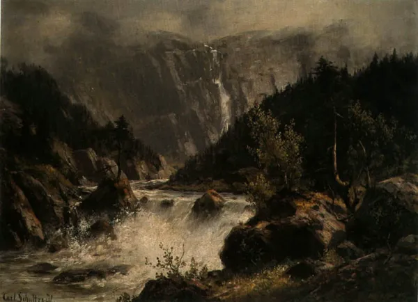 Carl Schultze, Alpejskie wodospady