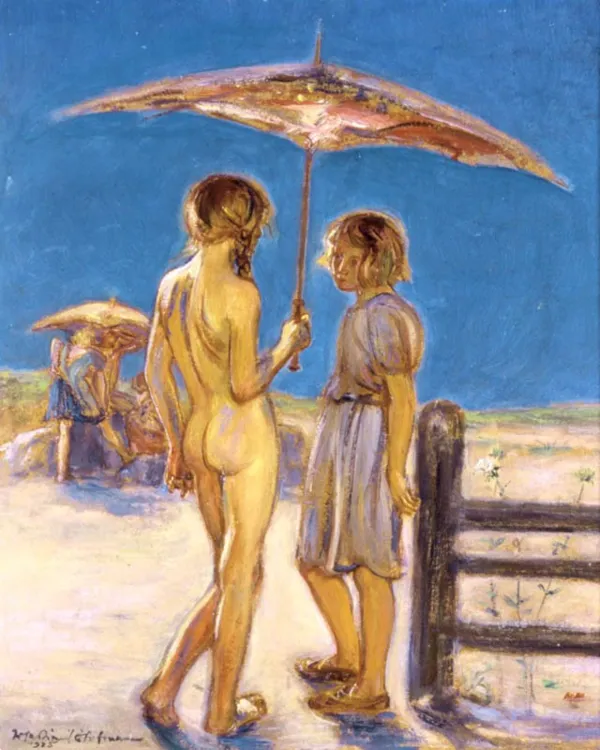 Vlastimil Hofman, W słońcu, 1925