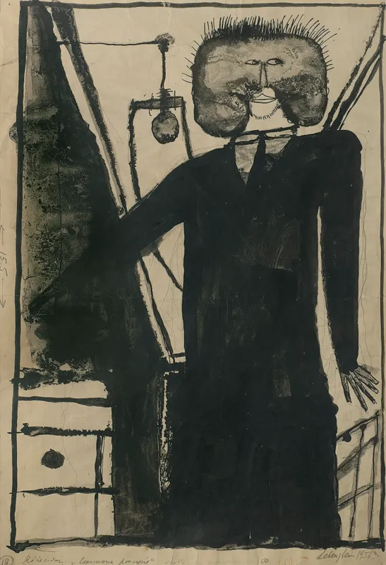 Jan Lebenstein, ILUSTRACJA DO OPOWIADANIA, 1956