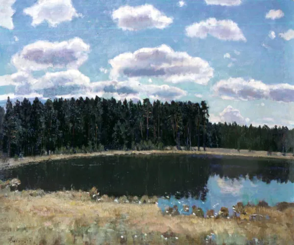 Stanisław Żukowski, PEJZAŻ Z JEZIOREM, po 1920