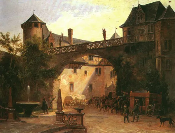 Gerhard Malss, Kareta przed zamkiem