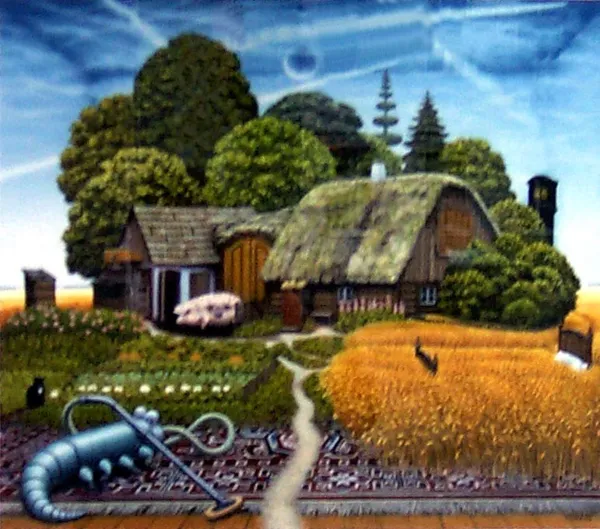 Jacek Yerka, Pokojowa farma, 1999