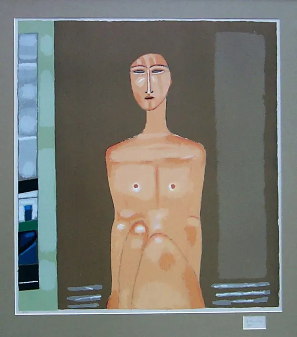 Jerzy Nowosielski, Akt siedzący, 1999