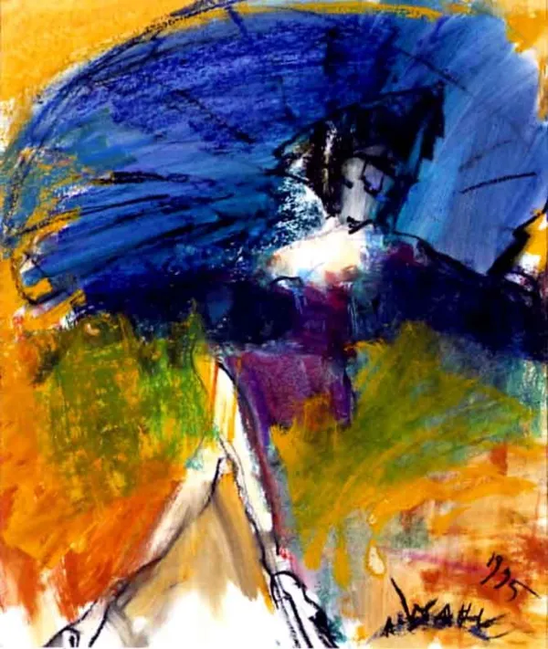 Alicja Wahl, Kobieta siedząca w fotelu, 1995