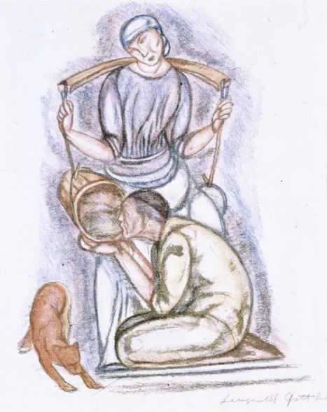 Leopold Gottlieb, Pojenie spragnionego