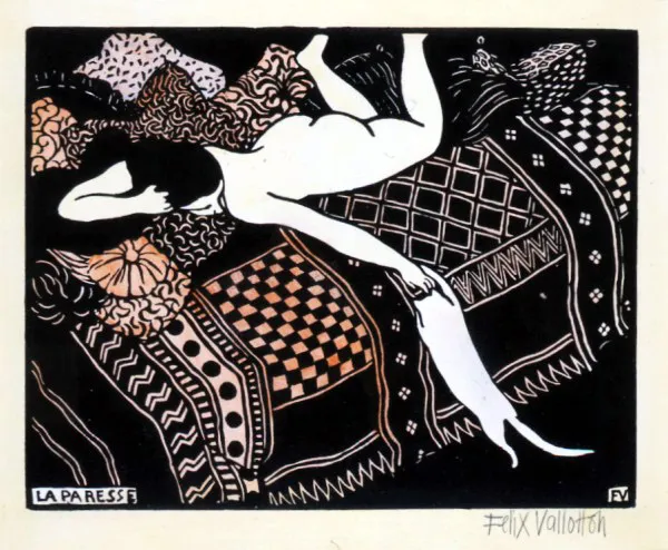 Felix Vallotton,  Lenistwo (La Paresse), 1896