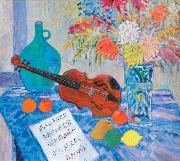 Jan Szancenbach, KWIATY I SKRZYPCE, 1996