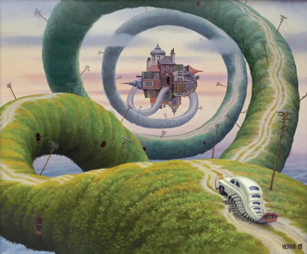 Jacek Yerka, UCIECZKA DO DOMU, 2018
