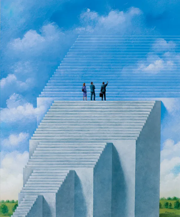 Rafał Olbiński, SCHODY, ok. 1990