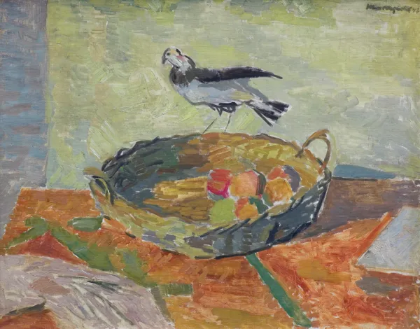 Adam Marczyński, MARTWA NATURA Z PTASZKIEM, 1947