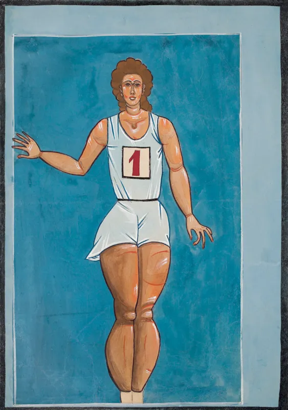 Jerzy Nowosielski, GIMNASTYCZKA, ok. 1955