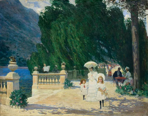 Paul Wilhelm Harnisch, W LETNI DZIEŃ NAD JEZIOREM COMO