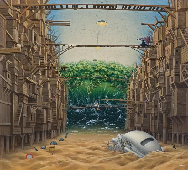 Jacek Yerka, KATASTROFA, 1990