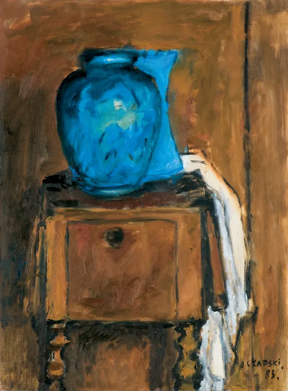 Józef Czapski, NIEBIESKIE WAZONY, 1983