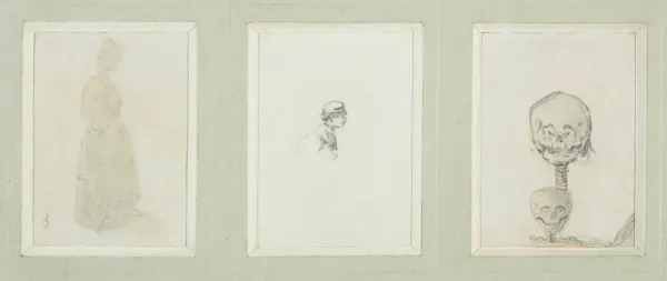 Witold Pruszkowski, ZBIÓR TRZECH WSPÓŁOPRAWNYCH SZKICÓW, OK. 1872