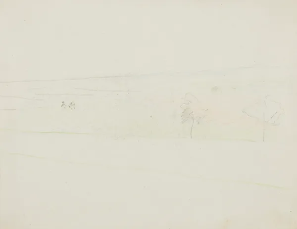 Jacek Malczewski, PEJZAŻ Z DWOMA DRZEWAMI, 1925