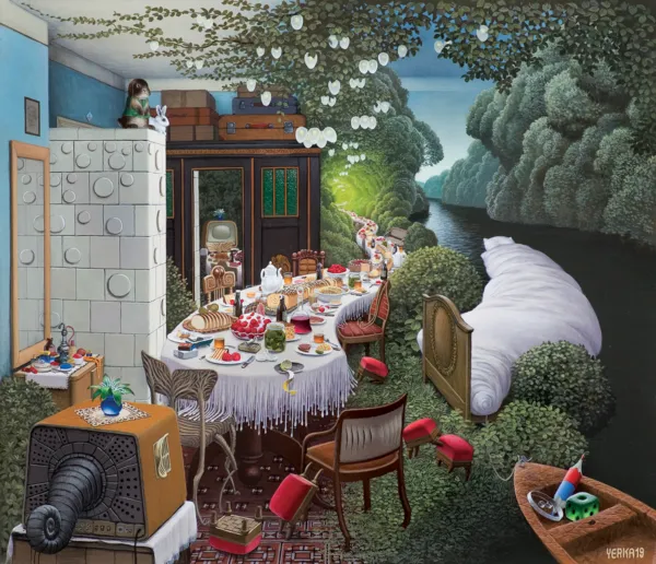 Jacek Yerka, SENNA UCZTA, 2019