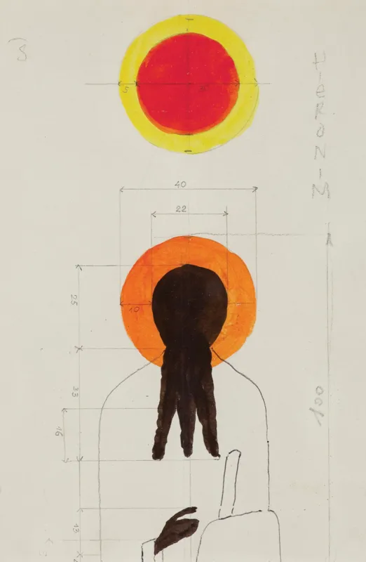 Jerzy Nowosielski, ŚW. HIERONIM, ok. 1982