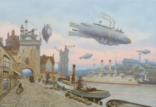 Vadim Voitekhovitch, THE OLD TOWER IN THE HARBOR, 2021