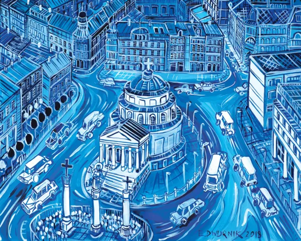 Edward Dwurnik, PLAC TRZECH KRZYŻY, 2018